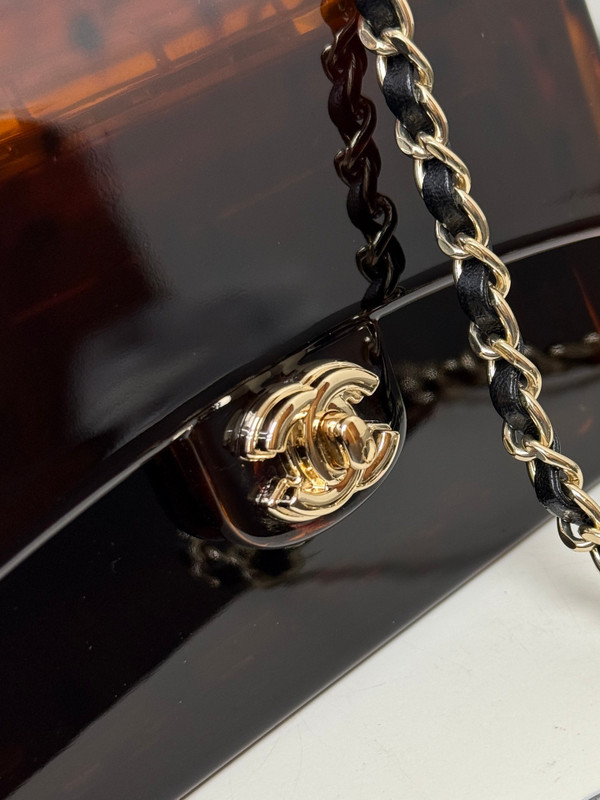 Chanel Cruise 2025/26 TORTOISESHELL  Mini Evening Bag 