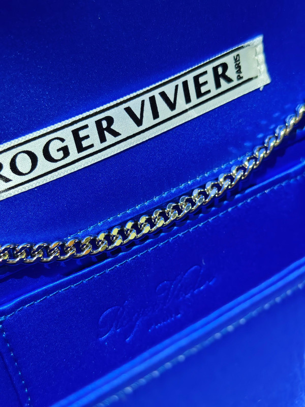Roger Vivier Viv' Choc Mini Clutch Purple