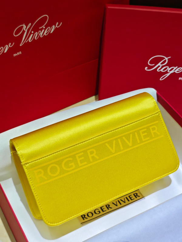 Roger Vivier Viv' Choc Mini Clutch Yellow