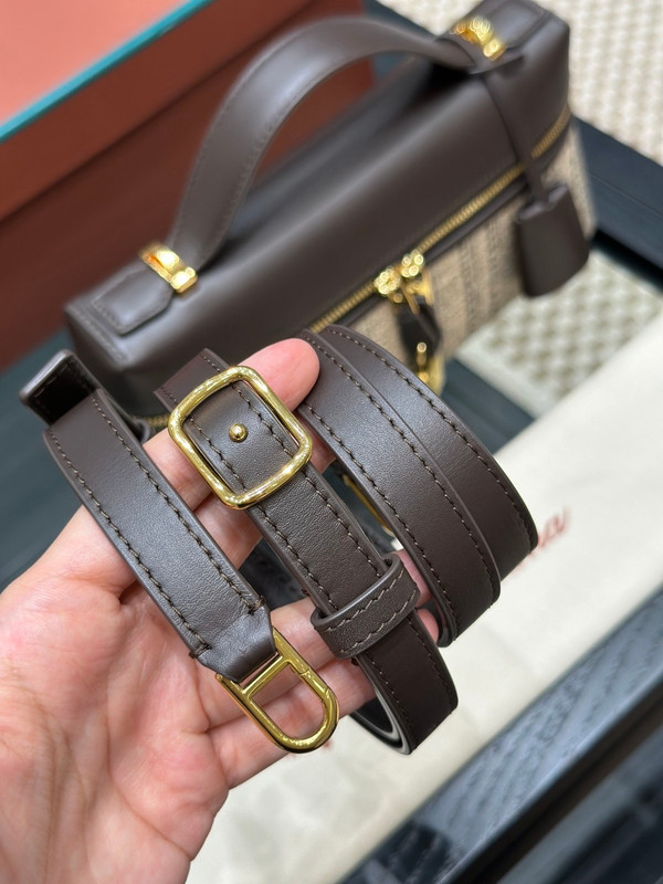 Loro Piana Extra Bag L23 Chocolate/Red/White/Dark Brown/Brown Tan/Sun Gold (F7ZR)
