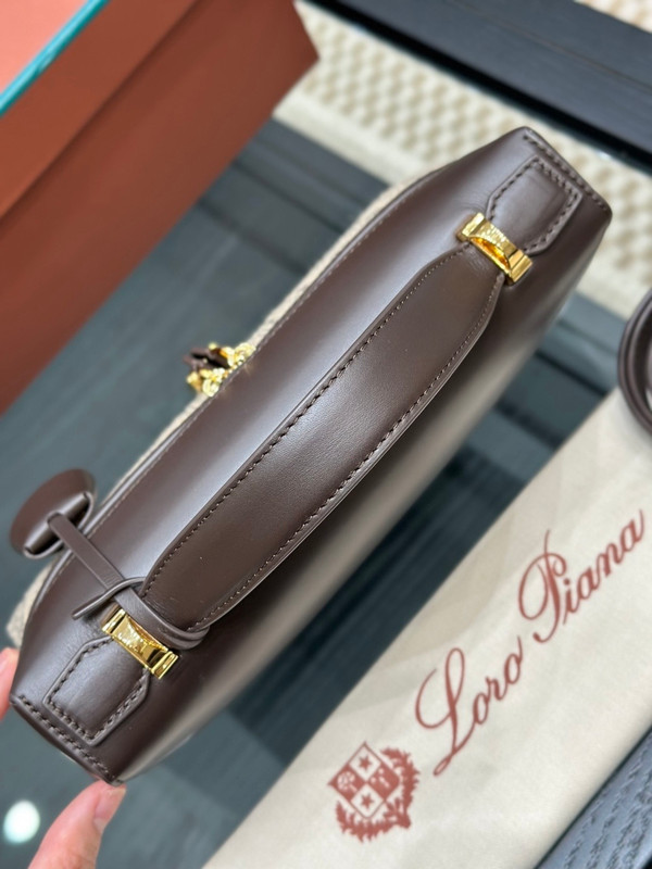 Loro Piana Extra Bag L23 Chocolate/Red/White/Dark Brown/Brown Tan/Sun Gold (F7ZR)