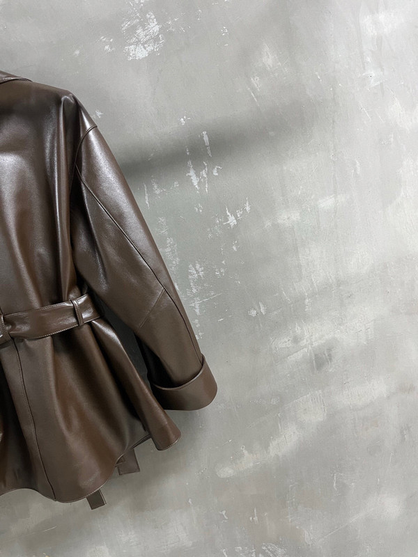 Chanel spring 2026 lambskin leather jacket Brown 