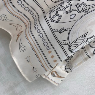Hermès Silk Printed Long Sleeve Shirt