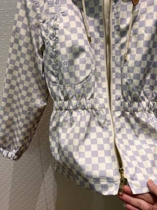 Louis Vuitton Checkerboard Hooded Trench Coat