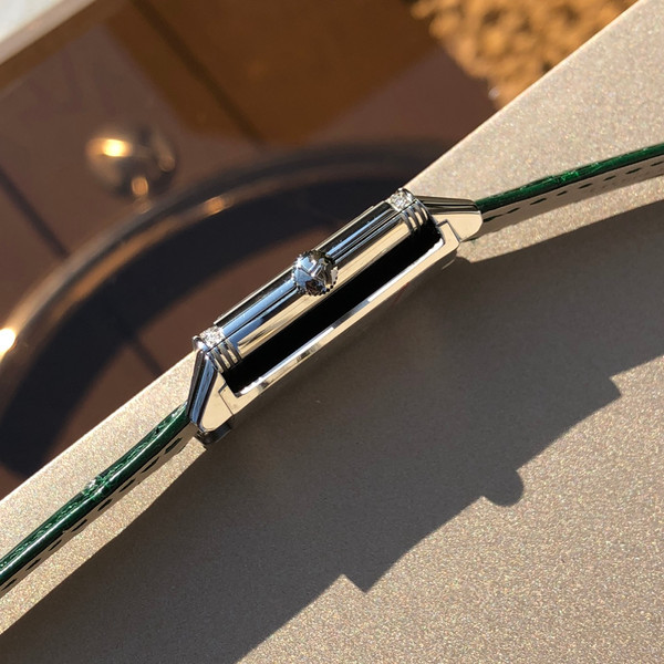 JAEGER-LECOULTRE REVERSO ONE Green Enamel & Diamonds | 18k Rose Gold | "Precious Flowers" Edition