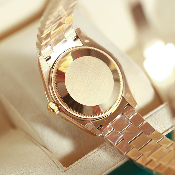 ROLEX DATEJUST 31MM Everose Rolesor | Diamond-Set Bezel | Sunray Silver Dial