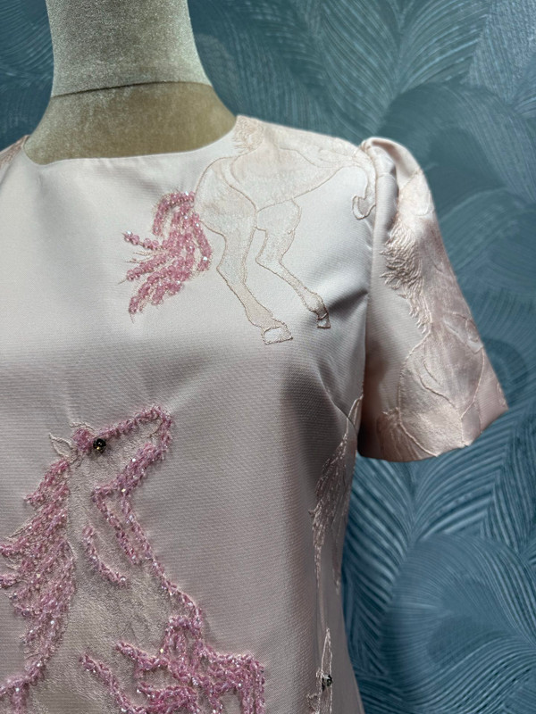 Hermes Jacquard Beaded Horse Dress (S-XXL)