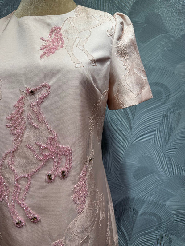 Hermes Jacquard Beaded Horse Dress (S-XXL)