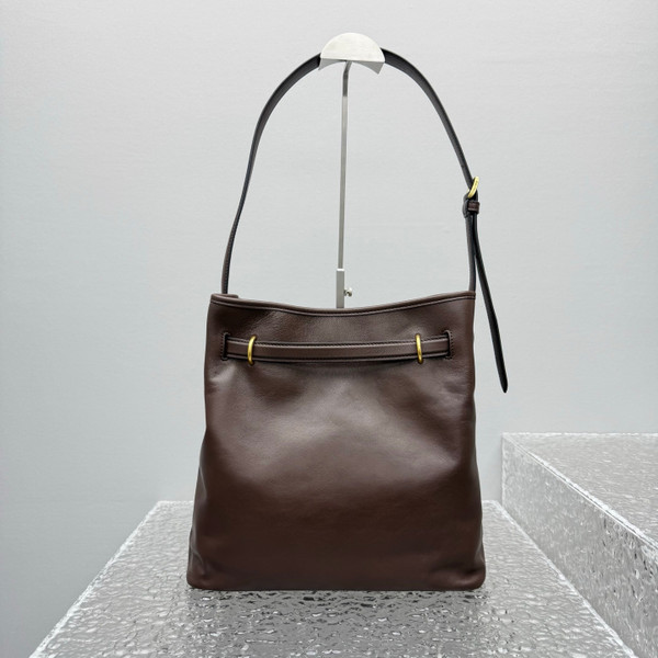 Miu Miu Aventure Nappa Leather Bucket Bag - Heather