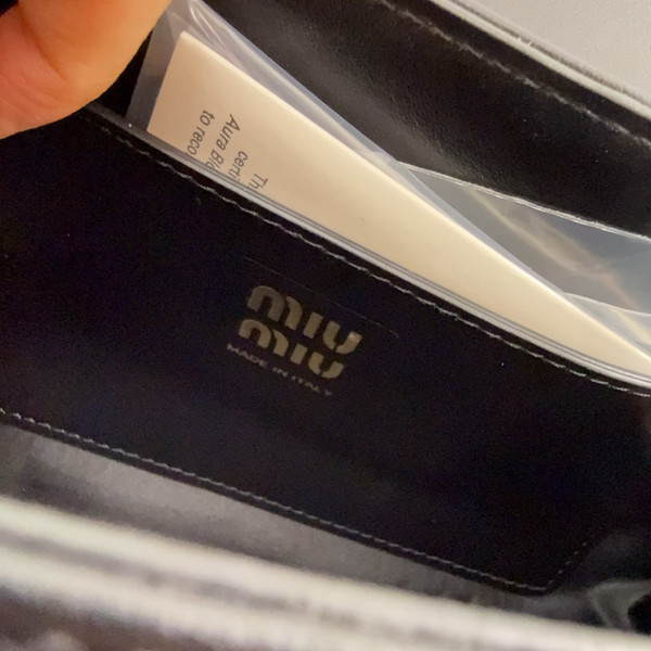 Miu Miu Padded Calfskin Baguette Shoulder Bag 5BD266 24cm - II