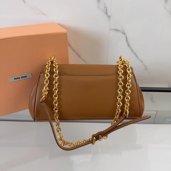 Miu Miu Padded Calfskin Baguette Shoulder Bag 24cm - III