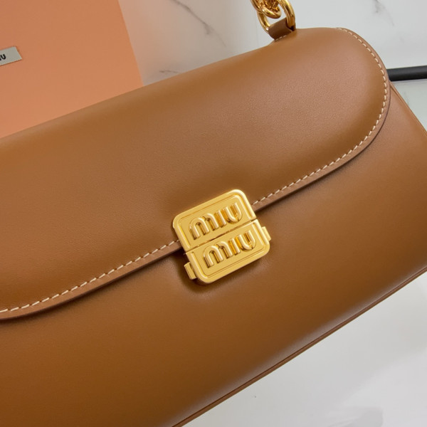 Miu Miu Padded Calfskin Baguette Shoulder Bag 24cm - III