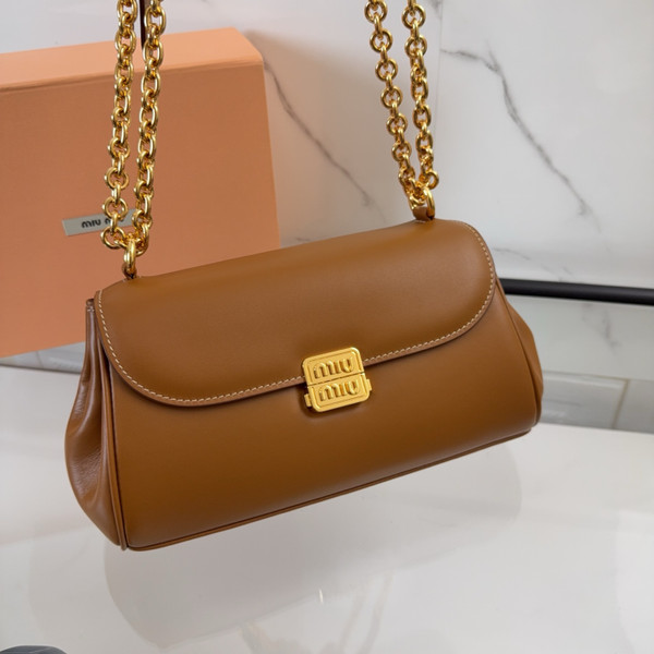 Miu Miu Padded Calfskin Baguette Shoulder Bag 24cm - III