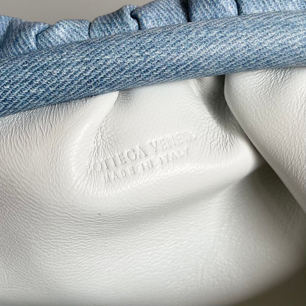 Bottega Veneta Mini Dustbag Intrecciato Leather Bag - Mint Blue