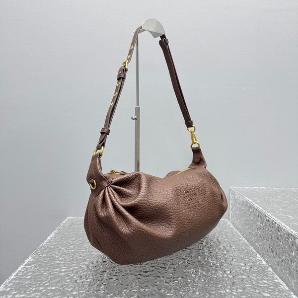 Miu Miu Aventure Nappa Leather Bag – Briarwood Brown