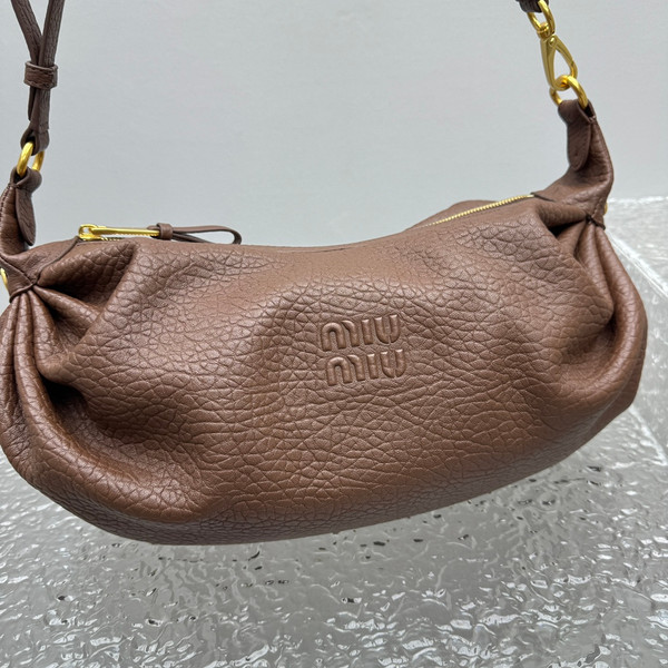 Miu Miu Aventure Nappa Leather Bag – Briarwood Brown