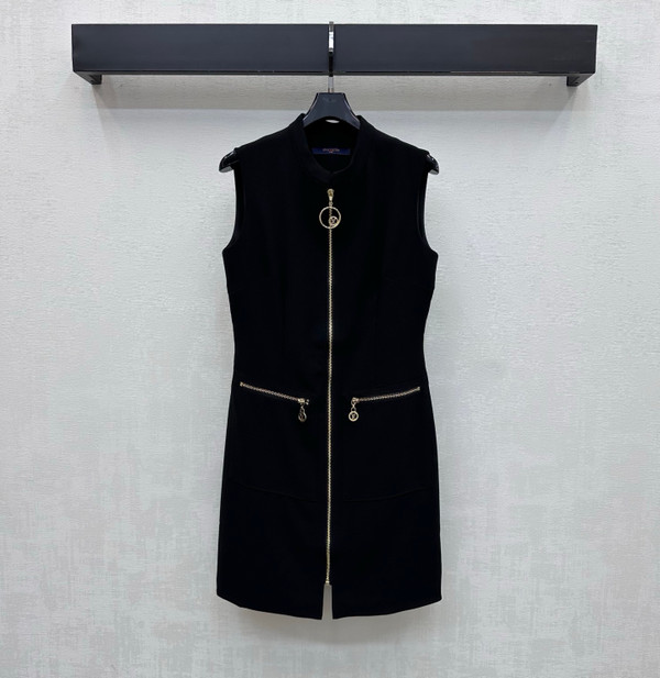 Louis Vuitton 2026 Monogram Zip Slip Dress