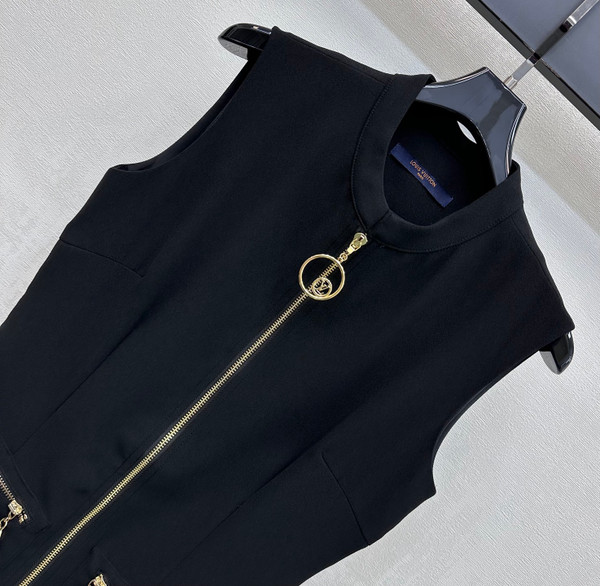 Louis Vuitton 2026 Monogram Zip Slip Dress