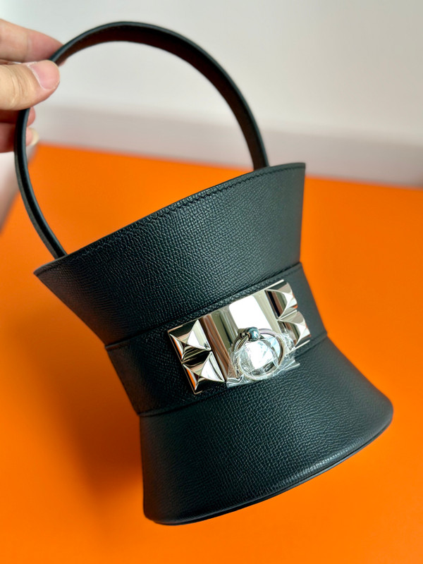 Hermès Mini Medor Basket Bag – Black Epsom SHW