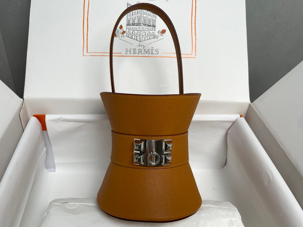 Hermès Mini Medor Basket Bag – Amber Soleil Epsom SHW