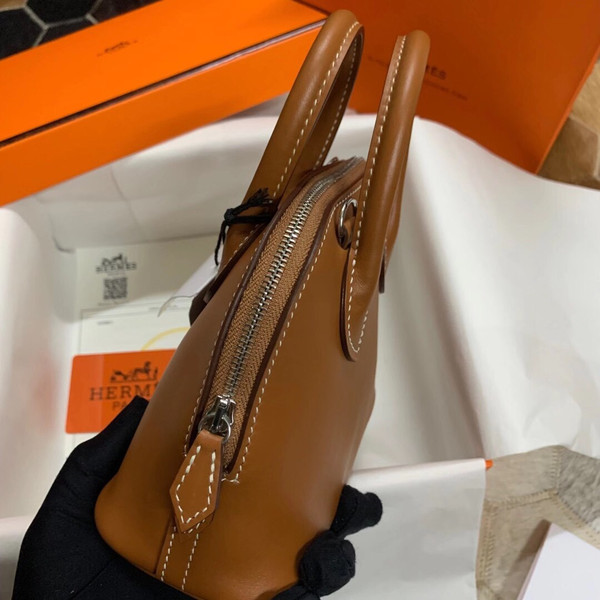 Hermès Mini Bolide 18cm – Fauve Barenia GHW