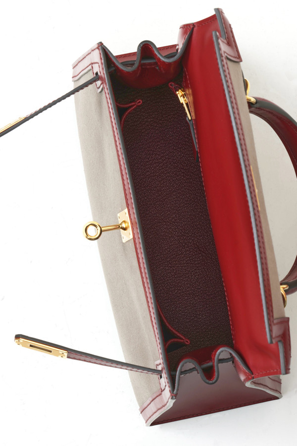 Hermès Kelly 25 – Hermès Red 55 Box/Canvas GHW