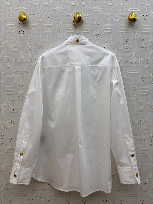 Schiaparelli Eagle Collar Shirt – White