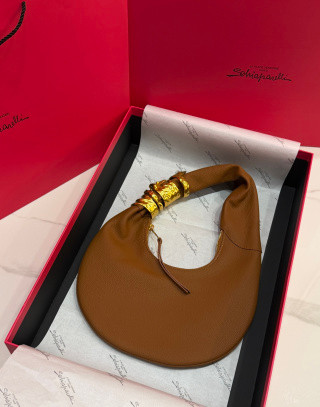 Schiaparelli Large Soufflé Bag Camel
