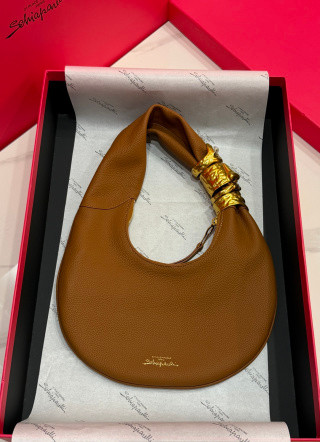 Schiaparelli Large Soufflé Bag Camel