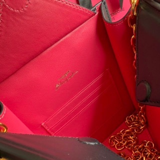 Schiaparelli Face Bag Blue Red Handle