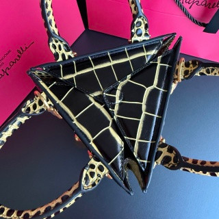Schiaparelli Face Bag Silver Crackle