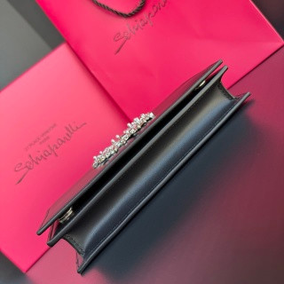 Schiaparelli Serrure Clutch Navy Velvet