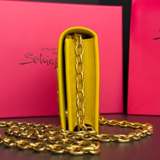 Schiaparelli Serrure Clutch Black Gold Sunburst