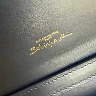 Schiaparelli Serrure Clutch Black Gold