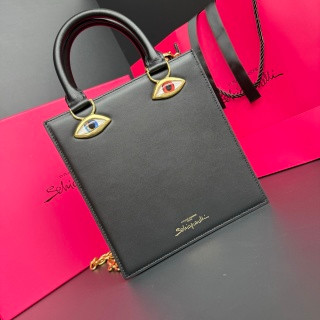 Schiaparelli Serrure Clutch Rose Gold Croc
