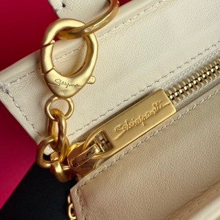 Schiaparelli Face Tote Small Black Cream