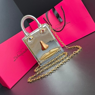 Schiaparelli Face Tote Small Navy