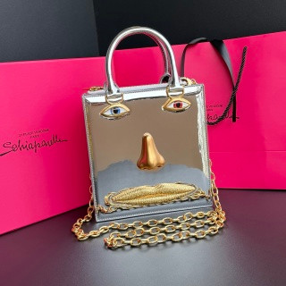 Schiaparelli Face Tote Large Navy