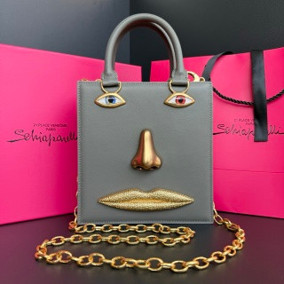 Schiaparelli Face Tote Large Pink
