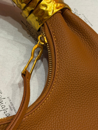 Chloé Charms Suede Hobo Taupe