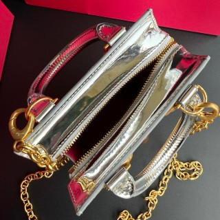 Schiaparelli Face Tote Small Silver