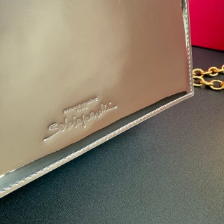 Schiaparelli Face Tote Large Silver