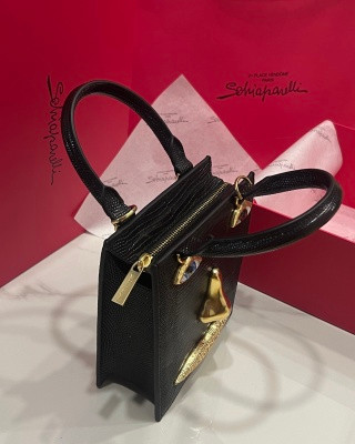 Schiaparelli Face Tote Large Silver