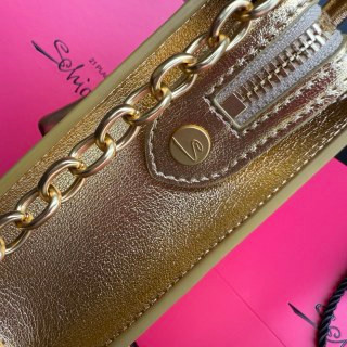 Schiaparelli Face Tote Small Gold