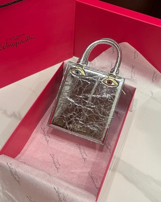 Schiaparelli Face Tote Large Gold