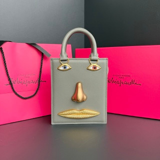 Schiaparelli Face Tote Small Grey