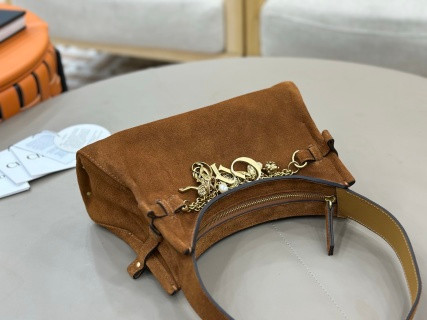 Chloé Charms Suede Hobo Caramel