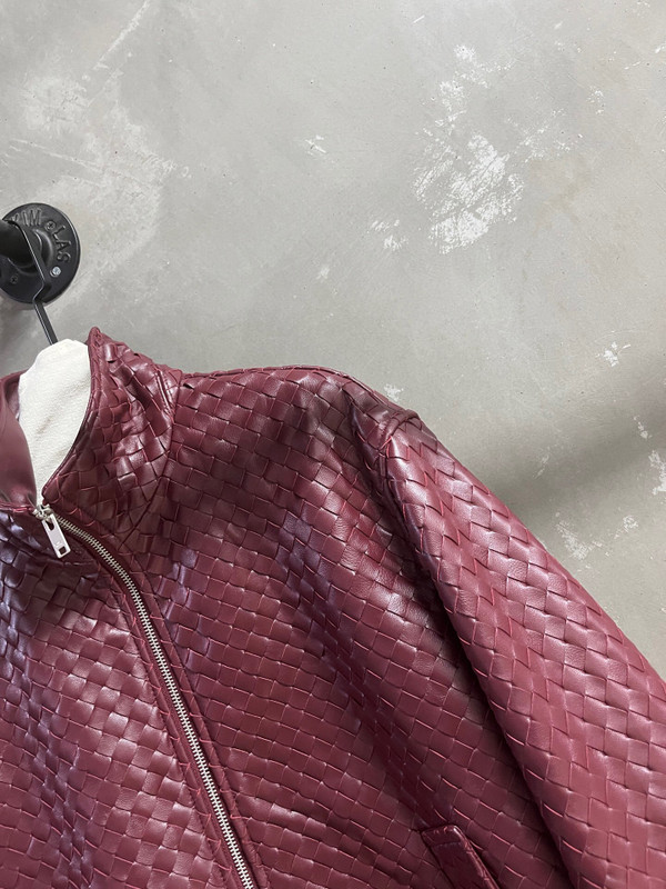 Bottega Veneta Spring 2026 Hand-Knitted Nappa Jacket - Grape
