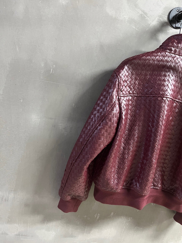 Bottega Veneta Spring 2026 Hand-Knitted Nappa Jacket - Grape