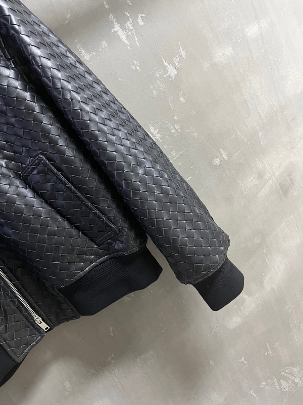 Bottega Veneta Spring 2026 Hand-Knitted Nappa Jacket - Black